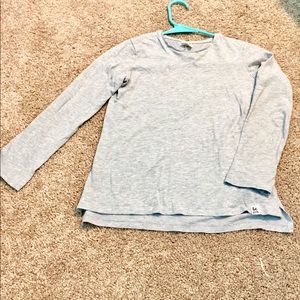 Zara girls long sleeve grey shirt size 9/10